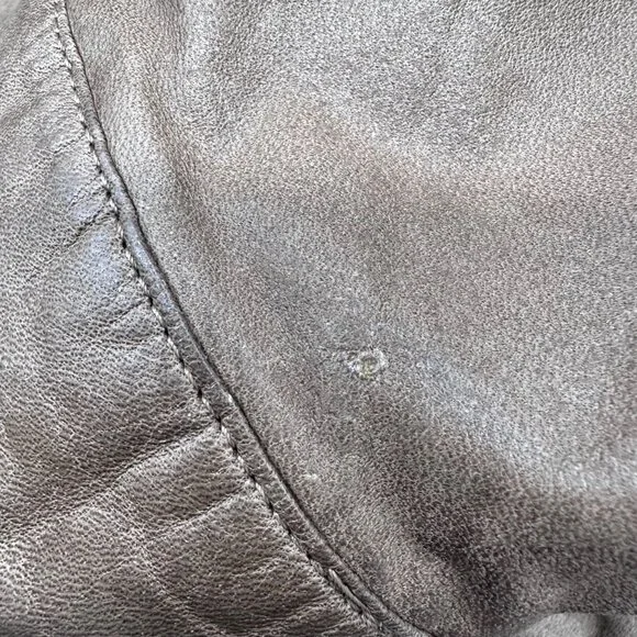 Vintage Leather Aviator Bomber Jacket Coat Brown Size M 1980s J Riggings Korea - Picture 9 of 15